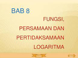 Pengertian logaritma plog a = m artinya a = pm keterangan: Ppt Fungsi Persamaan Dan Pertidaksamaan Logaritma Powerpoint Presentation Id 4209201