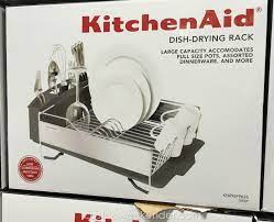 Limnuo roll up dish drying rack, over the sink dish drying rack kitchen rolling dish drainer foldable dish drying rack for kitchen sink counter(20.5''x13.2'') 4.8 out of 5 stars 160 1 offer from $22.95 Kitchenaid Stainless Steel Dish Drying Rack Costco Weekender