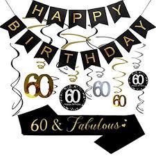 We did not find results for: Xyjnn 60th Birthday Party Decorations 60th Birthday Gifts For Women Men Happy 60th Birthday Banner Sparkling Celebration 60