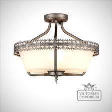 We also sell a variety of wall lights and lamps to match. Crown Semi Flush Ceiling Light The Victorian Emporium