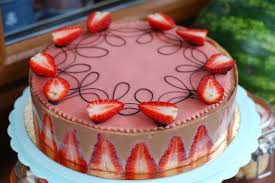 Fraisier Cili Jahodovy Dort Cake Desserts Food
