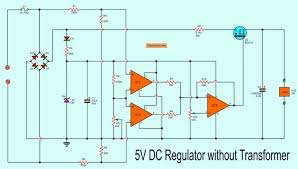 5 Volts Dc Regulator Without Transformer Using Mosfet Led