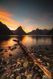 Beauty is everywhere in every particle, in every ray of light and in everything. Beautiful Landscape With Lake And Mountains At Sunset Image Free Stock Photo Public Domain Photo Cc0 Images