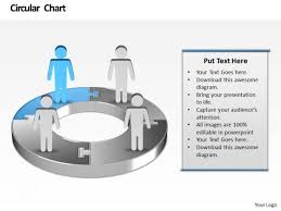 Ppt Animated Men Standing On Colorful Pie Chart Presentation