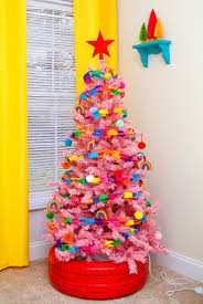 This tree with the brightest lights you've ever seen: Bright Colorful Christmas Trees Ideas To Make Them Lively