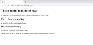 Comes in two sizes… which is better? Html Heading Javatpoint
