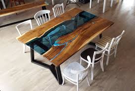 River tables are made using wood and epoxy resins. Home Fine Wooden Creations