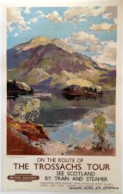 Trossachs Travel Posters Vintage Travel Posters Original Travel