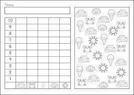 Fichas de trabajo planeacin interactiva preescolar. Summer Graph Worksheet Actividades Graficas Graficos Preescolares Graficos De Barras