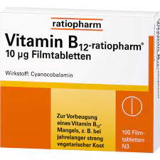 Research health effects, dosing, sources, deficiency symptoms, side effects, and interactions here. Onlinepharma48 De Vitamin B12 Ratiopharm 10 Âµg Filmtabletten 100 St 9 99 Eur 08735267