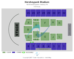 hersheypark stadium seating chart