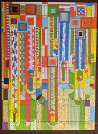 Legendary american architect frank lloyd wright is one of the most famous architects who ever lived. Frank Lloyd Wright Saguaro Forms Cactus Flowers 1000 Pieces Foil Puzzle Made By Galison Jigsawpuzzles