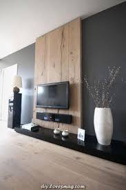 Spektakular Diy Wand Selbst Aus Holz Tv Wand Wohnzimmer Wohnzimmer Ideen Wohnzimmer Tv Wand Ideen