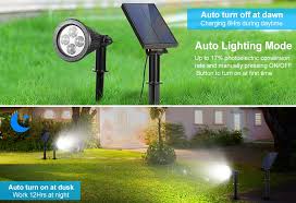 Solar garden lights can make your outdoor space more beautiful and sustainable. 2in1 Solar Power Spot Licht Led Gartenlampe Outdoor Walkway Rasen Landschaft Weg Ebay