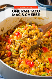 Preheat the oven to 375ºf (190ºc) in a big pot with salted water, cook your macaronis until about. One Pan Taco Mac And Cheese Yellowblissroad Com