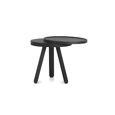 Coffee Table With Storage Space Batea Small Black Decovry Com White coffee cups will look gorgeous on this black pine coffee table.