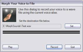Basically a wav file is a stream of data, audio amplitude for one or more channels saved to a certain accuracy at a certain , ms (cs) computer science & machine learning, university of management and technology. Record To File Voice Changer