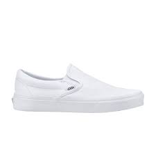Black And White Slip Ons Vans Goat Buy And Sell Authentic Sneakers White Slip On Vans Slip On Sneakers