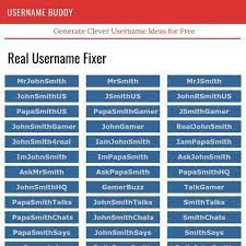 'roblox names' make you a good gamer and make an awesome impression on other players, so take a perfect name for your self. Real Username Fixer Find Close Match Alternatives To Your Original Name Username Ideas Creative Instagram Username Ideas Usernames For Instagram