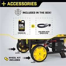 Champion power equipment is a market leader in power generation equipment. Champion Power Equipment 201052 4750 3800 Watt Dual Fuel Portable Generator With Electric Start Wheel Kit Pricepulse