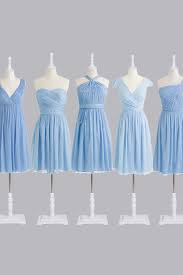 Short Blue Chiffon Bridesmaid Dresses In 2020 Light Blue Bridesmaid Dresses Light Blue Chiffon Bridesmaid Dress Blue Bridesmaid Dresses Short
