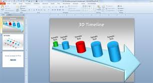 Free 3d Timeline Template For Powerpoint Presentations With Unique 3d Timeline Illustration And Roadmap Slide D Powerpoint Powerpoint Templates Powerpoint 2010