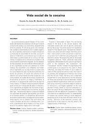 Cocaina are efect imediat asupra intregului corp. Pdf Vida Social De La Cocaina