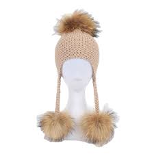 Maybe you would like to learn more about one of these? Adorable Style Babies Beanie Hat With Three Pompoms On Top 15cm Raccoon Fur Balls Earflaps Knit Cap Buy Girl Boy Crochet Knitted Hats Skull Caps Colored Pom Pom Fur Hat Jewelry Knitted