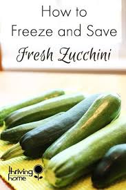 How To Freeze And Save Garden Zucchini Thriving Home Zucchini Food Vegetable Recipes
