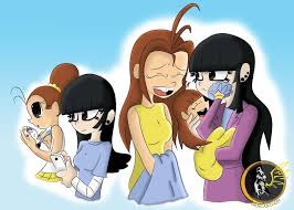 Left: Luan: WOW! Maggie; Sunshine Right: Luan:Ha ha ha ha! Baby: Get it?!.  Maggie: Luan! – @normcartoon on Tumblr