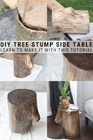 How To Make A Tree Stump Table My Tree Stump Table Diy In 2020 Wood Stump Side Table Diy Side Table Tree Stump Side Table
