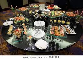Use our guide to office party snacks to ensure your employees have good food and a good time. Table With Cold Snacks And Tableware On Luxury Stand Up Party Stock Images Page Everypixel
