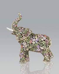 Jay Strongwater Boxwood Elephant Figurine Elephant Figurines Elephant Figures Elephant Decor