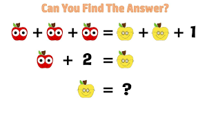 Maybe you would like to learn more about one of these? Can You Solve This Apple Quiz Math Puzzles Pictures Maths Puzzles Fun Math Basic Math