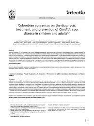 Manejo Fungemia Guia Colombiano Candida Fungus Candidiasis