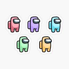 Pastel Among Us Crewmates Pack Sticker By Thicker Than A Sticker In 2020 Preppy Stickers Cool Stickers Print Stickers