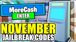 · september all working promo codes on roblox 2019 roblox 13th party event not expired all jailbreak twitter codes all working atm codes for jailbreak roblox codes 2019 may geeksn0w new codes in roblox jailbreak april. November 2020 All New Secret Op Codes Jailbreak Roblox Youtube