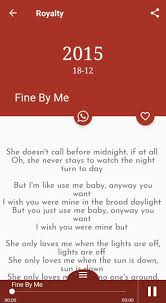 Nosso site fornece recomendações para o download de músicas que atendam aos seus hábitos diários de audição. All Chris Brown Songs Lyrics Para Android Apk Baixar