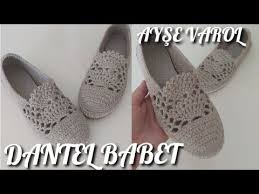 Dantel Babet Yapimi Orgu Ayakkabi Hasir Taban Dantel Babet Yapilisi Shoes Zapatos Ayse Varol Youtube 2020 Patikler Babetler Sandalet