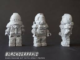 Super Happy With The Way My Doomguy 2016 In Praetor Suit 3d Print Came Out Lego Sized Lego 3d Printing Resin Demon Art