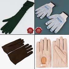Gloves Collection V1 3d Model Ad Collection Gloves Model Model Collection Silk Gloves