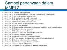 Lembar Jawaban Mmpi Guru Paud
