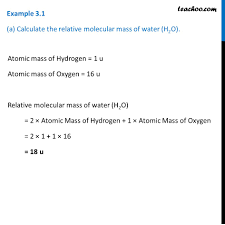 This requires the recording of room temperature and pressure at the time of the experiment. A Calculate The Relative Molecular Mass Of Water B Molecular Mass