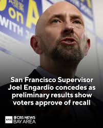 San Francisco District 4 Supervisor Joel Engardio conceded Tuesday in the  recall election against him as preliminary results show it succeeding.  Engardio, who was elected in 2022, faced a growing backlash among