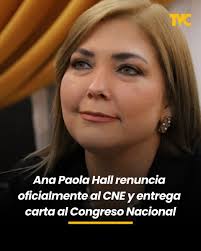 🟡Ana Paola Hall presentó oficialmente su renuncia como consejera del  CNE:👇  https://www.televicentro.com/ana-paola-hall-renuncia-oficialmente-al-cne-y-entrega-carta-al-congreso-nacional-2025-07-25?utm_campaign=SOCIAL_MD