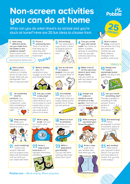 Simple And Fun Non Screen Activities That Children Can Do At Home Learning Activities Online Learning Kids Schedule