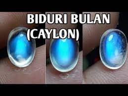 Biduri bulan merupakan batu akik yang masuk kedalam kelompok mineral feldspar. Biduri Bulan Monstone Srilanka Caylon Youtube