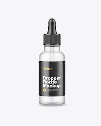 Download Frosted Glass Dropper Bottle W Paper Box Mockup Download Graphic Design Mockup