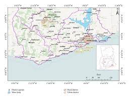 University Of Ghana Map Map Showing The Study Areas. Source: University Of Ghana, Gis... | Download  Scientific Diagram