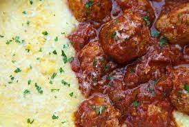Veal And Ricotta Meatballs In Spicy Tomato Sauce Recipe Ricotta Meatballs Meatballs Ground Veal Recipes